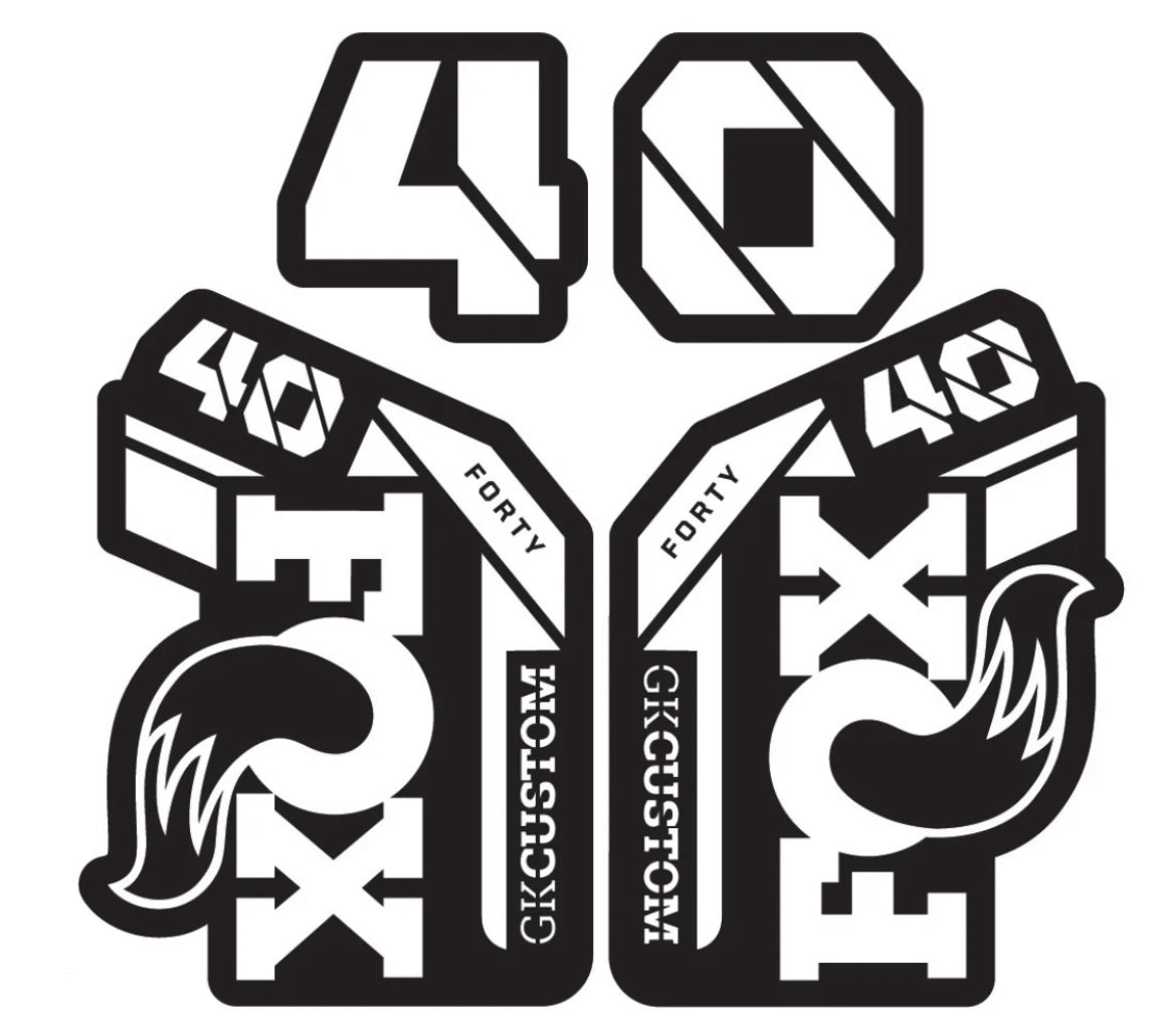 Upgraded Front Suspension With “FOX 40” Stickers For Super73/Rad Runner/Mac Fox/zooz