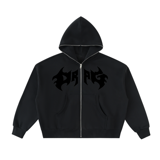 Dragcustoms Full-Zip Boxy Hoodie