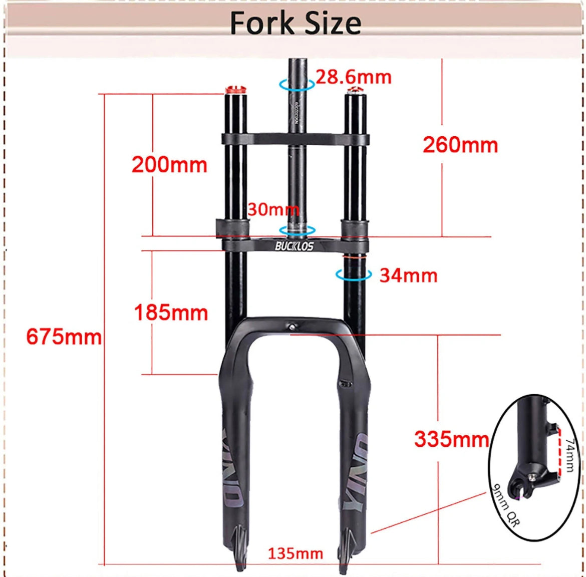Upgraded Super73/Ridestar/Mac Fox Front suspension